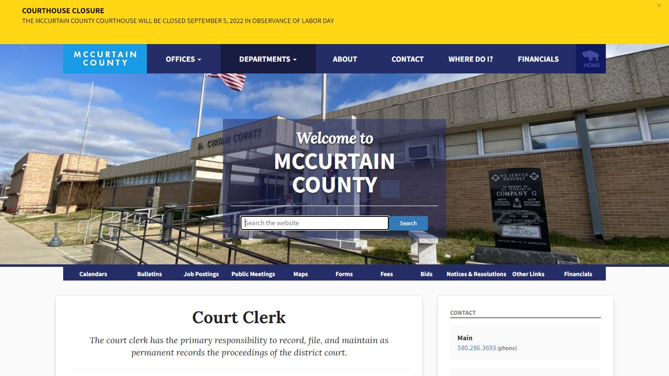 General Information - mccurtain.okcounties.org